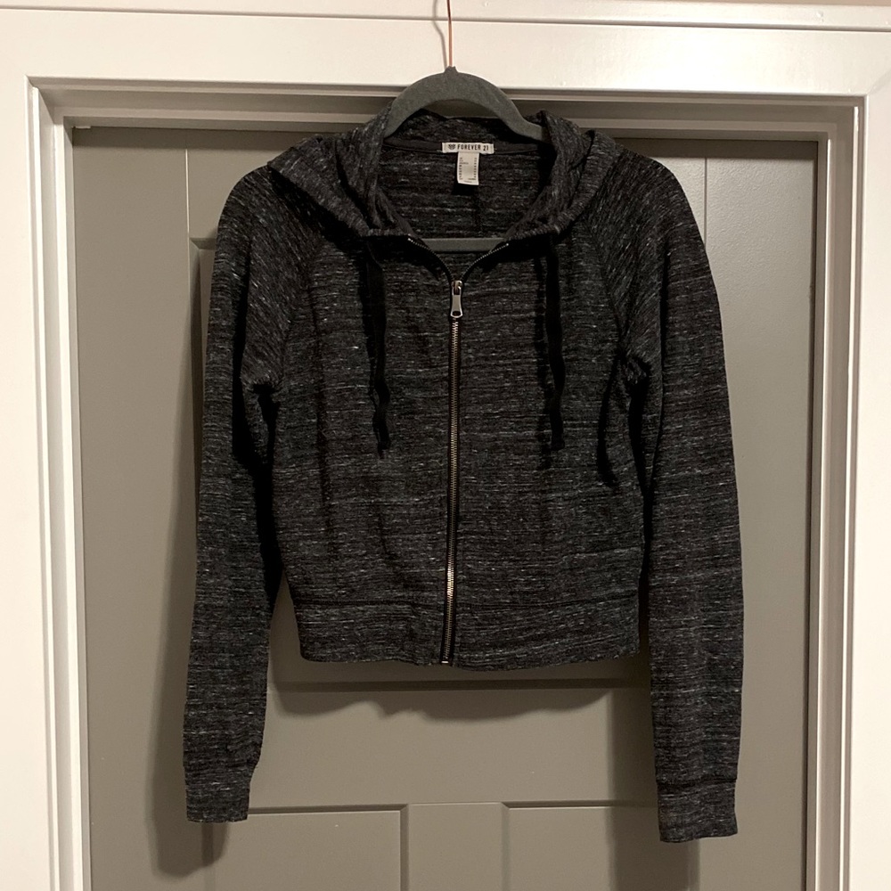 Forever 21 crop zip up